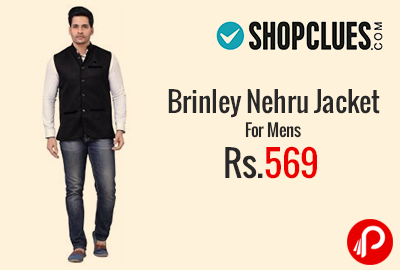 Brinley Nehru Jacket For Mens at Rs.569 - Shopclues