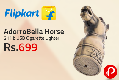 AdorroBella Horse 211 b USB Cigarette Lighter at Rs.699 - Flipkart