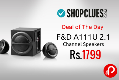 F&D A111U 2.1 Channel Speakers 33% off at Rs.1799 - Shopclues