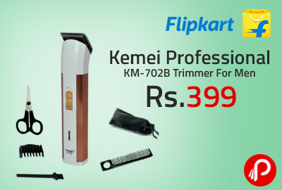 Kemei Professional KM-702B Trimmer For Men at Rs.399 - Flipkart