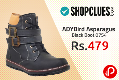 ADYBird Asparagus Black Boot 0754 at Rs.479 – Shopclues