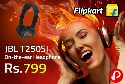 JBL T250SI On-the-ear Headphone at Rs.799 - Flipkart