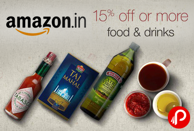 Food and Drinks Products Upto 15% off - Amazon