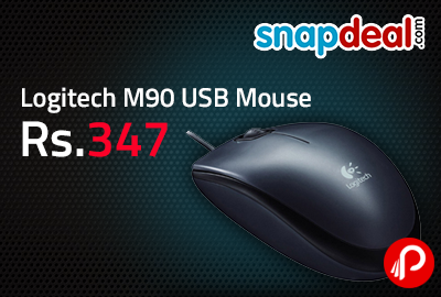 Logitech M90 USB Mouse at Rs.347 - Snapdeal