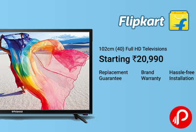 Full HD Televisions 102cm (40) Starting Rs.20990 – Flipkart