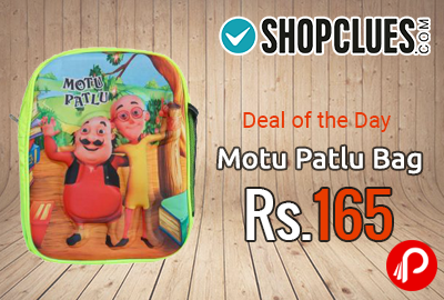 Motu Patlu Bag at Rs.165 | Deal of the day - Shopclues