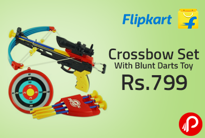 Crossbow Set With Blunt Darts Toy at Rs.799 - Flipkart