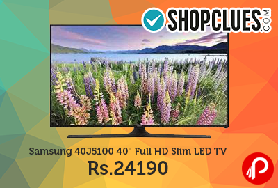 Samsung 40J5100 40" Full HD Slim LED TV at Rs.24190 - Shopclues