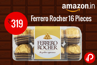 Ferrero Rocher 16 Pieces at Rs 319 - Amazon