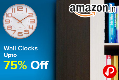 Wall Clocks Upto 75% off - Amazon