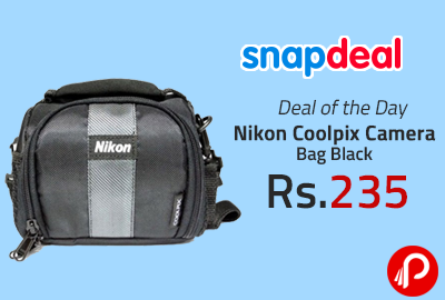 Nikon Coolpix Camera Bag Black at Rs.235 - Snapdeal
