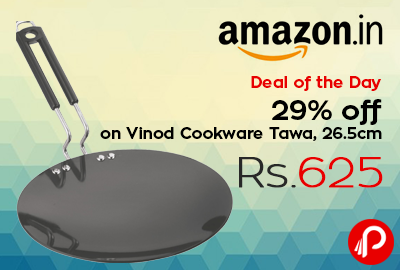 Tawa Cookware 26.5cm Hard Anodised at Rs.625 - Amazon