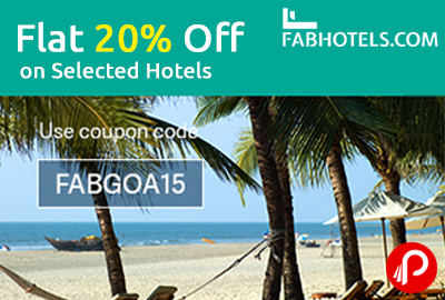 Flat 20% off on Selected Hotels - Fabhotels
