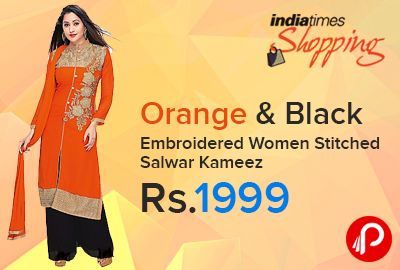 Georgette Embroidered Women Stitched Salwar Kameez at Rs.1999 - Indiatimes