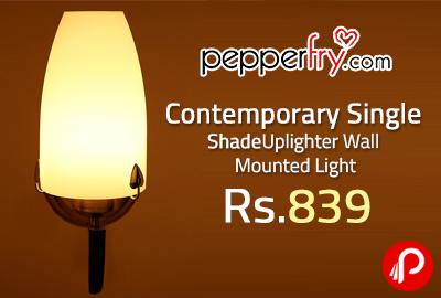 Contemporary Single Shade Uplighter Wall Mounted Light at Rs.839 - Pepperfry