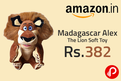 Madagascar Alex The Lion Soft Toy at Rs.382 - Amazon
