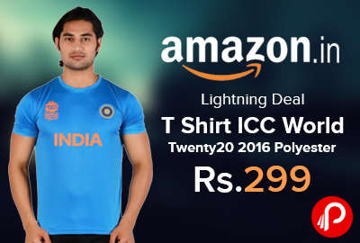 T Shirt ICC World Twenty20 2016 Polyester Just at Rs.299 - Amazon