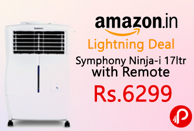 Get 30% off on Symphony Ninja-i 17ltr with Remote Just Rs.6299 - Amazon