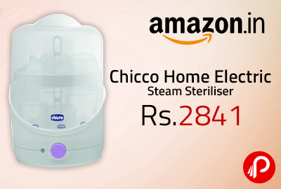 Chicco Home Electric Steam Steriliser at Rs.2841 - Amazon