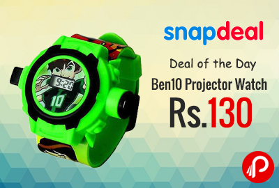 Ben10 Projector Watch at Rs.130 - Snapdeal