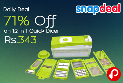 Get 71% off on 12 In 1 Quick Dicer at Rs.343 | Daily Deal - Snapdeal