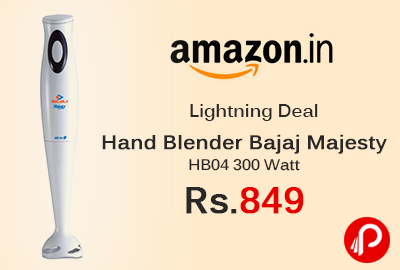 Hand Blender Bajaj Majesty HB04 300 Watt at Rs.849 - Amazon