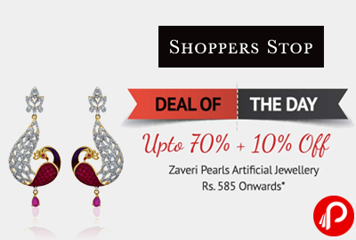 Get Upto 70% + 10% off on Artificial Jewellery - Shoppers Stop