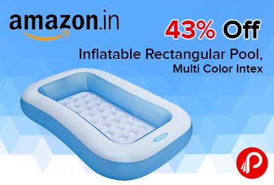 Inflatable Rectangular Pool, Multi Color Intex Just Rs.568 - Amazon