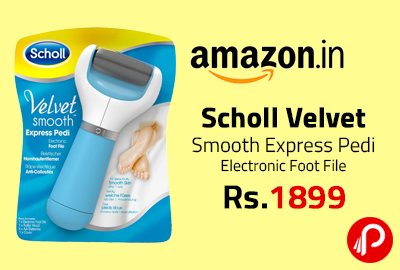 Scholl Velvet Smooth Express Pedi Electronic Foot File Just Rs.1899 - Amazon