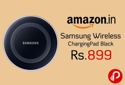 Samsung Wireless Charging Pad Black at Rs.899 - Amazon