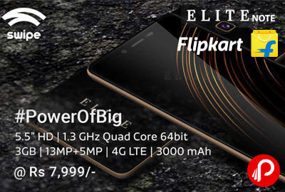 Swipe Elite Note 16GB Mobile Just at Rs.7999 - Flipkart