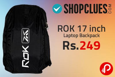 ROK 17 inch Laptop Backpack at Rs.349 - Shopclues