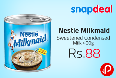 Get 20% off on Nestle Milkmaid 400g at Rs.88 - Snapdeal