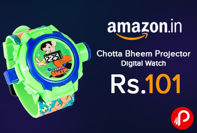 Chotta Bheem Projector Digital Watch Just Rs.101 - Amazon