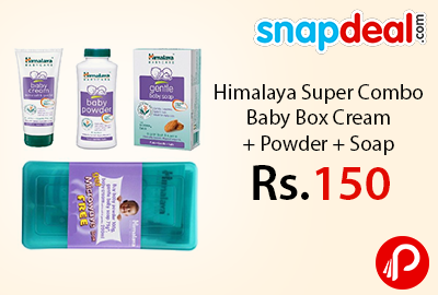 Himalaya Super Combo Baby Box Cream + Powder + Soap at Rs.150 - Snapdeal