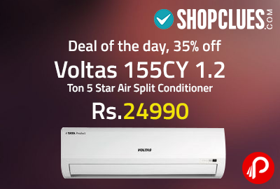 Voltas 155CY 1.2 Ton 5 Star Air Split Conditioner at Rs.24990 - Shopclues