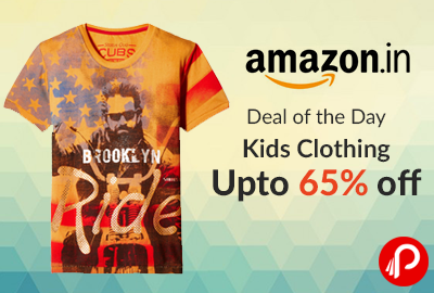 Kids Clothing Upto 65% off | Deal of the Day - Amazon