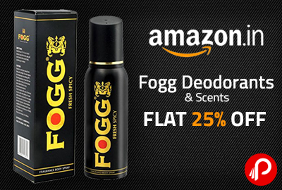 Fogg Deodorants & Scents Flat 25% off - Amazon