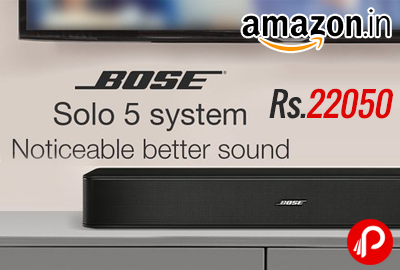 Bose Solo 5 System Soundbar Speakers at Rs.22050 - Amazon