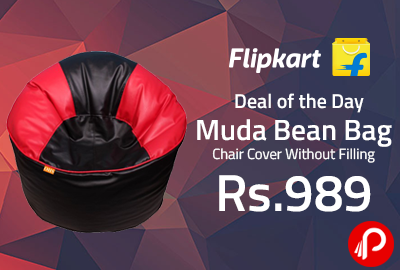 Muda Bean Bag Chair Cover Without Filling at Rs.989 - Flipkart