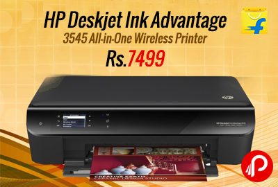 HP Deskjet Ink Advantage 3545 All-in-One Wireless Printer at Rs.7499 - Flipkart