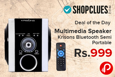 Multimedia Speaker Krisons Bluetooth Semi Portable At Rs.999 - ShopClues