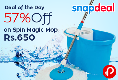 57% off on Spin Magic Mop at Rs.650 - Snapdeal
