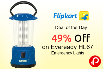 Get 49% off on Eveready HL67 Emergency Lights at Rs.500 - Flipkart