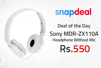 Sony MDR-ZX110A Headphone Without Mic at Rs.550 - Snapdeal
