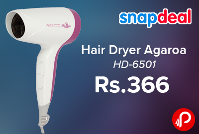Hair Dryer Agaro HD-6501 Just at Rs.366 - Snapdeal