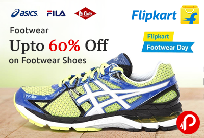 Get Upto 60% off on Footwear Shoes - Flipkart