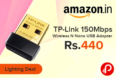 TP-Link 150Mbps Wireless N Nano USB Adapter Just Rs.440 - Amazon