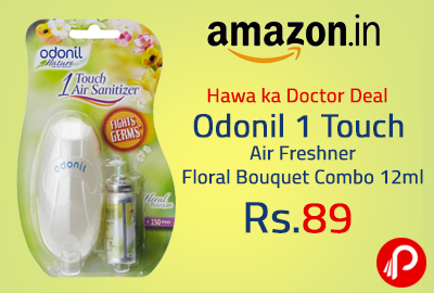 Odonil 1 Touch Air Freshner Floral Bouquet Combo 12ml at Rs.89 - Amazon