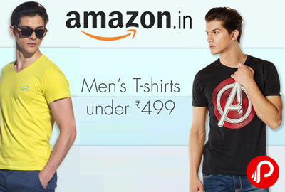 Men’s T-Shirts Under Rs.499 - Amazon